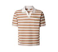 Pepe Jeans T-Shirt 'Lamar' chocolat / vert / orange / blanc cassé, Taille L