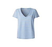 Pepe Jeans T-shirt 'Megan' bleu-gris / blanc, Taille XS