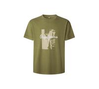 Pepe Jeans T-Shirt 'Murphy' mastic / olive / blanc, Taille S