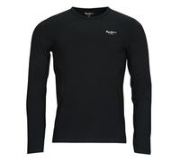 Pepe Jeans Original Basic T-shirt pour Homme Slim Fit Manches Longues Noir