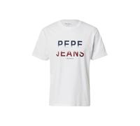 Pepe Jeans T-Shirt 'SEASON III' bleu foncé / rouge / blanc, Taille M