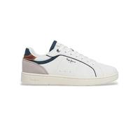 Pepe Jeans - Tennis Pepe Jeans Clay Class M en cuir blanches et à lacets - Taille numeric_46