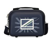 Pepe Jeans Tom Medium Blue 46 x 65 x 23 cm ABS rigide Serrure à combinaison latérale 56 L 3,2 kg 4 roues, bleu, Taille unique, Trousse de toilette ABS