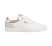 Chaussures Pepe Jeans Kenton Court blanc gris doré femme - 38