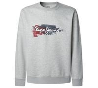 Pepe Jeans Trey Crew Maillot de survêtement, Gris Clair chiné, L Homme