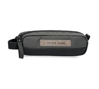 Pepe Jeans Truxton Trousse Gris 19 x 5 x 3,5 cm Coton, Polyester et PU., Multicolore, única, Étui