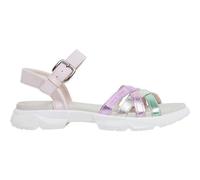 Pepe Jeans Ventura Metal Sandale Fille, Gris (Argent), 6