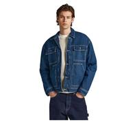 Pepe Jeans Veste de camionneur Young Reclaim pour homme, Bleu (Denim), M