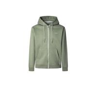 Sweat à capuche Pepe Jeans Macbeth Melange full zip vert argile - S