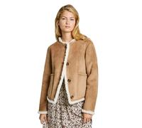 Pepe Jeans - Veste légère réversible avec effet daim - Femme - Vestes - Brun - Taille: 40 FR