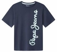 Pepe Jeans Waldo T-Shirt, Bleu Marine, 10 Ans Garçon
