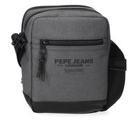 Pepe Jeans Waltford Sac à bandoulière deux compartiments gris 17 x 22 x 7,5 cm Cuir synthétique et polyester by Joumma Bags