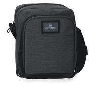 Pepe Jeans Whitton Sac à bandoulière en similicuir et polyester Noir Taille M 17 x 22 x 8 cm