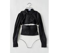 pepe jeans x dua lipa gilets femme de couleur noir 36