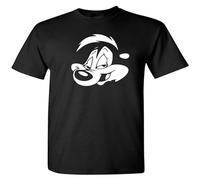 Pepe Le Pew Funny Black Unisex Tee Shirt T-Shirt Black L