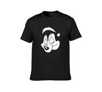Pepe Le Pew T-Shirt Black Graphic Unisex Tee Shirt M