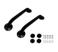 PEPE Mobility Barre d'Appui Douche et WC, Poignée Antidérapante | 2 pcs, Longueur 30 cm, Acier Époxy Noir, Jusqu'à 115 kg, Pose Verticale, Horizontale ou Diagonale, Aide Handicapé