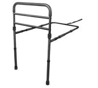 Pepe Mobility Barrière de Lit Adulte Réglable (Hauteur 26-41 cm), Protection Anti-Chute avec Pieds, Aide au Redressement Personnes Âgées, Noir