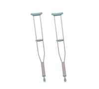 PEPE Mobility Béquilles Médicales Adultes Axillaires (x2 Unités, Taille S), Réglables, Confort Sous Aisselle, Paire de Béquilles Grises