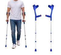 PEPE Mobility Béquilles Médicales Adultes, Canne Anglaise, Bleues (2 pcs)
