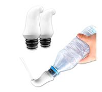 PEPE Mobility Bidet Portable, Douchette Intime pour Bouteille | 2 pcs, Jet de Voyage Universel, Blanc, 45 X 79,5 mm, Buse à Anneaux Compatible avec la Plupart des Flacons en Plastique
