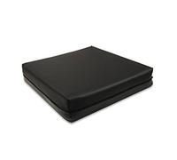 PEPE Mobility Coussin Fauteuil Roulant Anti Escarres (42x42x8 cm), Mémoire de Forme, Fessier Confort, Prévention Escarres, Noir - Made in Europe