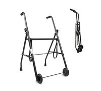 PEPE - Déambulateur 2 Roues Pliable Léger, Cadre de Marche, Interieur, Rollator, Adulte, Noir, Personnes Âgées