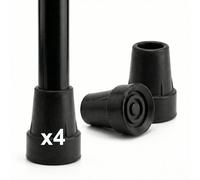PEPE Mobility Embouts Béquille et Canne de Marche 22 mm, Noir Mat (4 pcs)
