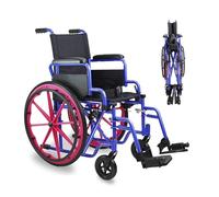 PEPE Mobility - Fauteuil Roulant Pliable Léger Enfant, Chaise Roulante Handicapé, Pliante, Léger