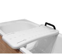 Pepe - Planche de Bain pour Baignoire, Banc Adulte avec Poignée, Siège Senior, Surface Rugueuse, Assise Adulte
