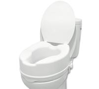 PEPE Mobility Rehausseur Toilette Adulte (15 cm) avec Couvercle, Rehausseur WC Universel, Siège Élevateur pour Personnes Âgées et Handicapées