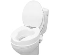 PEPE Mobility Rehausseur WC Adulte 10 cm avec Couvercle, Siège de Toilette Surélevé pour Personnes Âgées et Handicapées