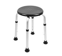 Pepe Mobility Tabouret Douche Noir, Chaise Personnes Âgées, Rond Pliable