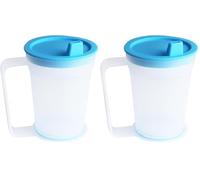 PEPE Mobility Verre Bec Verseur Adulte, Gobelet Canard avec Anse, Tasse Anti-Débordement, Personnes Âgées Handicapées, Sans BPA (Lot de 2)