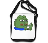 Pepe The Frog Hand Heart Meme Art Sac à bandoulière Blanc