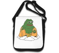 Pepe The Frog Sac à bandoulière Bouddha Méditation Meme Blanc
