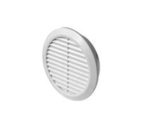 Pepeo 20230102 Lüftungsgitter Classic 100 Rund mit Insektennetz Grille d'aération Ronde, Blanc