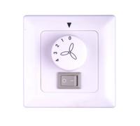 Interrupteur mural pour ventilateur de plafond avec éclairage - montage en surface Pepeo