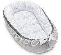 Pepi - Cocon Bebe - Nid Bebe - Reducteur de lit Bebe - Baby Nest - Nid Pour Bébé - Cocoon - Réducteur lit Bébé - 100% Coton - Grey Galaxy mit Velvet
