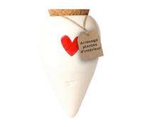 Pepin | Olla Terre Cuite à Planter | Arrosage Automatique et Ecologique pour Plante d'Intérieur et d'Extérieur | Irrigation Naturelle | Autonomie d'Environ 1 Semaine | OYA Coeur 25cl