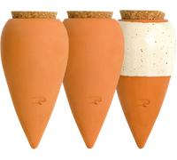 Pepin | 3X Mini Oyas | Oyas A Planter Terre Cuite | Arrosage Automatique et Ecologique pour Plante d'Intérieur et d'Extérieur | Système d'Irrigation Naturel | Mini Oyas Terracotta - 12cl