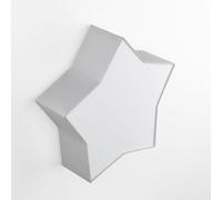 Pépinière Lumière Plafonnier Étoile L: 45 CM Tissu Métal Blanc Gris 2x E27