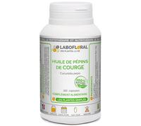 Pépins de Courge Labofloral 300 capsules dosées à 502,5 mg - Complément alimentaire - Draineur, diurétique, urinaire - Fabriqué en France