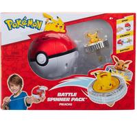 Pokémon Pack de toupies de combat Pikachu avec lanceur Poké Ball