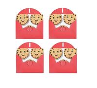 Pépites de chocolat avec différentes expressions, impression horizontale sur un seul côté, papier nacré pour anniversaire, Halloween, Noël, Halloween, fête d'anniversaire, carte de vœux