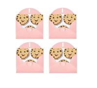 Pépites de chocolat avec différentes expressions, impression horizontale sur un seul côté, papier nacré pour anniversaire, Halloween, Noël, Halloween, fête d'anniversaire, carte de vœux