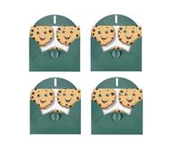 Pépites de chocolat avec différentes expressions, impression horizontale sur un seul côté, papier nacré pour anniversaire, Halloween, Noël, Halloween, fête d'anniversaire, carte de vœux