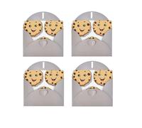 Pépites de chocolat avec différentes expressions, impression horizontale sur un seul côté, papier nacré pour anniversaire, Halloween, Noël, Halloween, fête d'anniversaire, carte de vœux