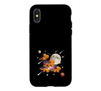 Pépites de Poulet dans l'espace - Motif Humoristique de Nourriture Cosmique Coque pour iPhone X/XS