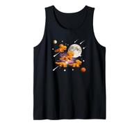 Pépites de Poulet dans l'espace - Motif Humoristique de Nourriture Cosmique Débardeur